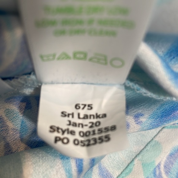 Lilly Pulitzer Donna Romper Out Of The Blue Size 8 EUC - Picture 11 of 11